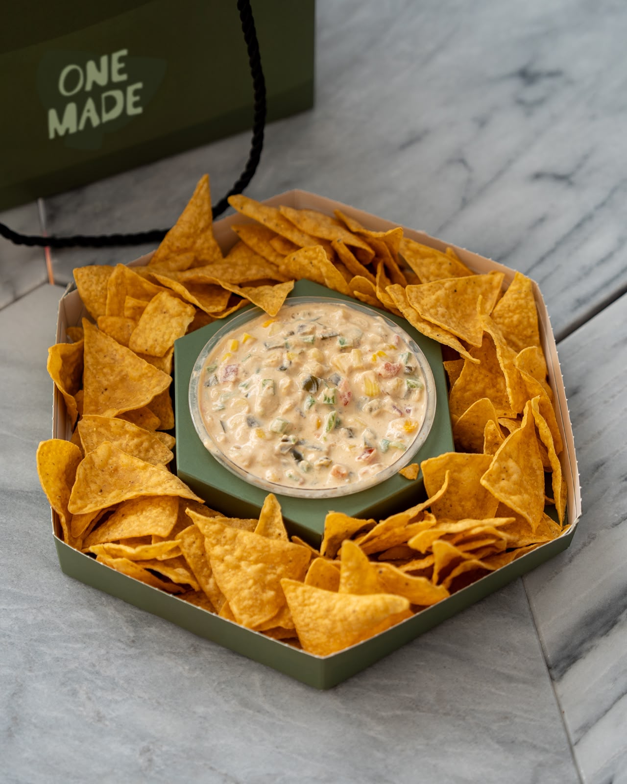 Queso Nachos - Large